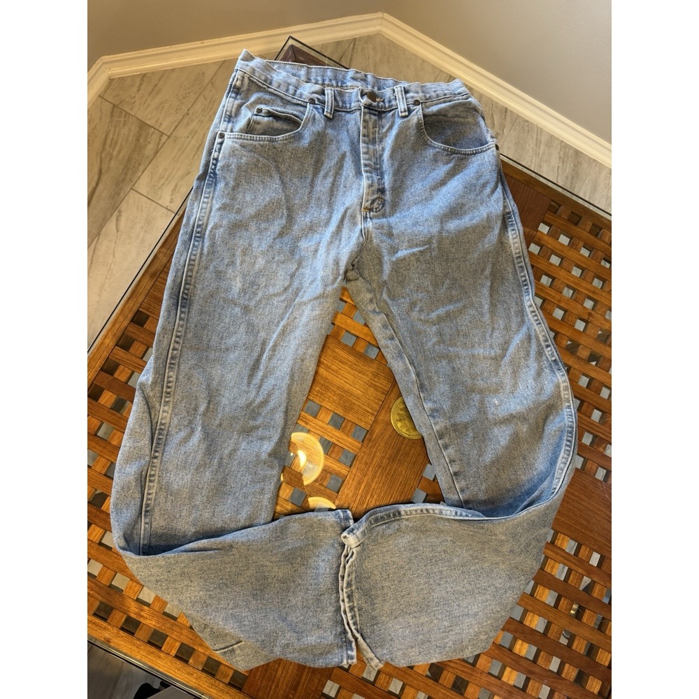 Wrangler Rugged Wear Men's Jeans 32x32 Relaxed Fit Light‎ Stonewash 100% Cotton
